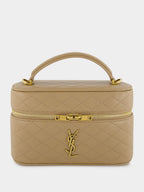 Beige Mini Gaby Vanity Crossbody Bag