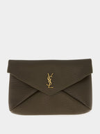 Musk Green Cassandre Large Envelope Pouch