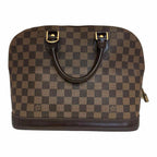 LOUIS VUITTON ALMA PM Brown Coated canvas Monogram Handbag