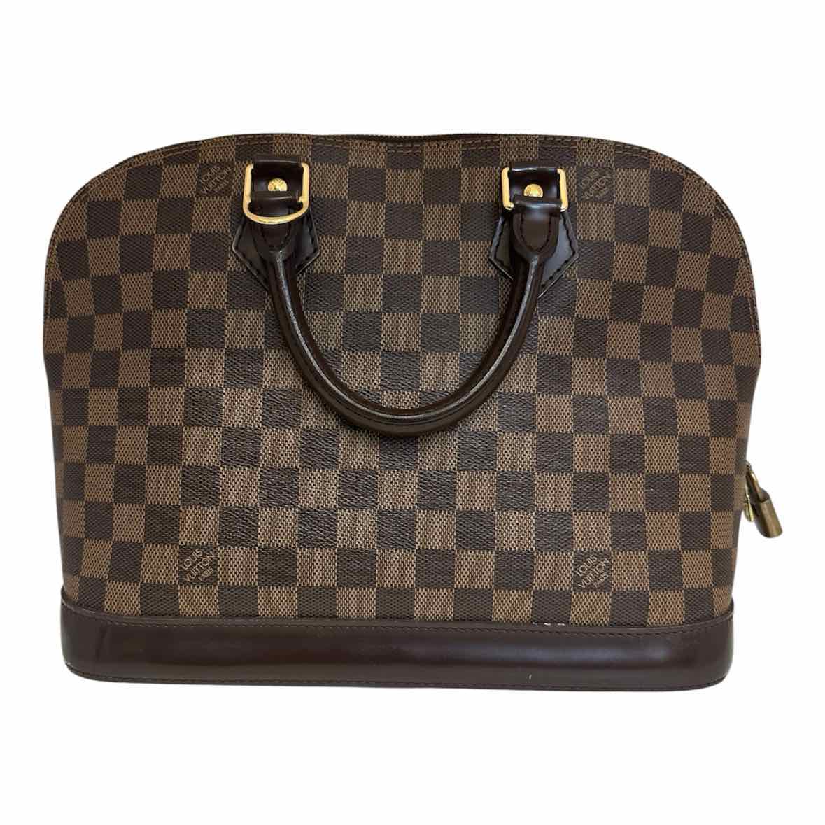 LOUIS VUITTON ALMA PM Brown Coated canvas Monogram Handbag