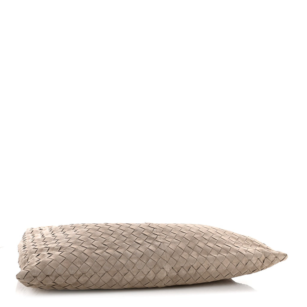 Suede Intrecciato Large Hop Mastice