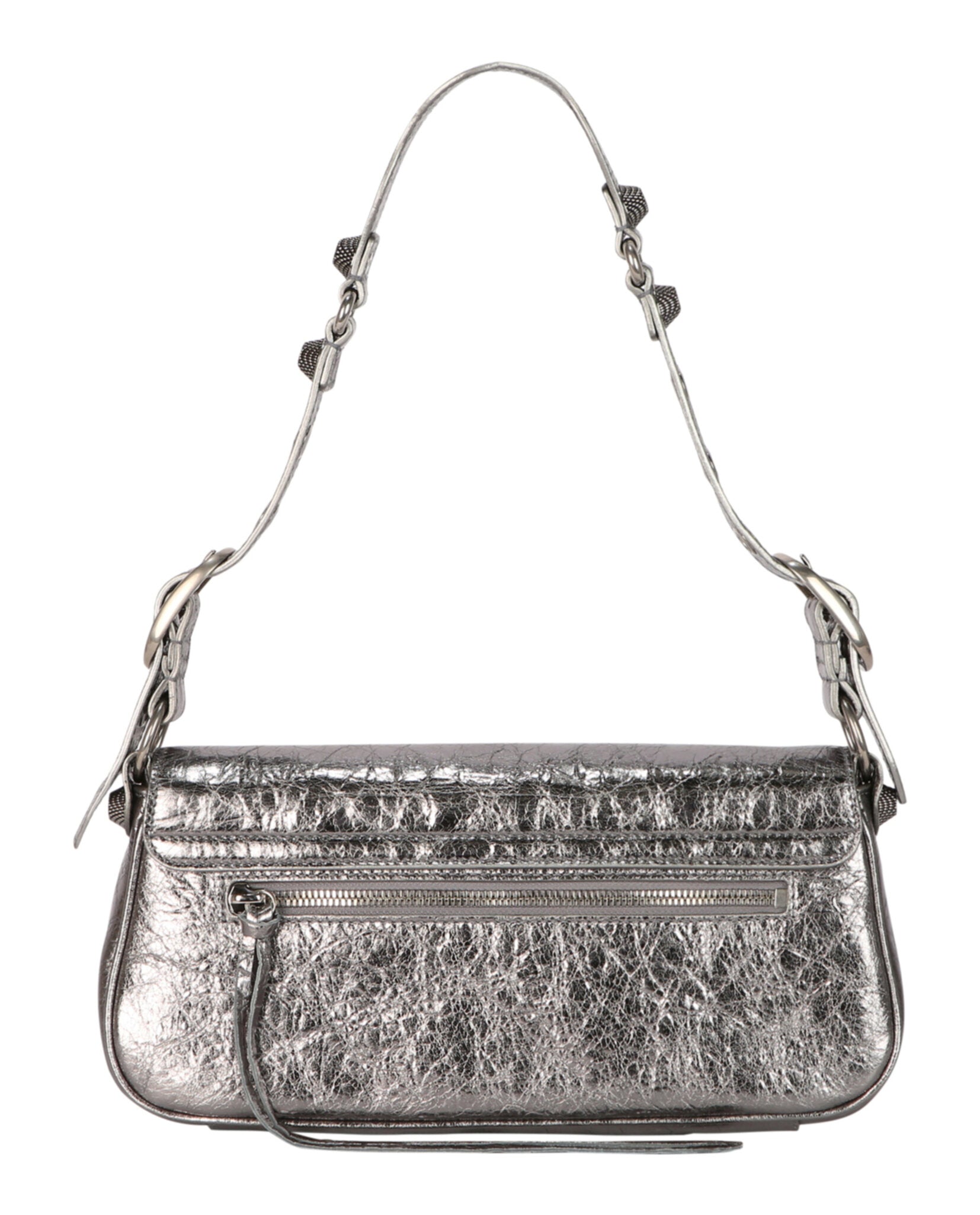 Balenciaga Womens Small Metallized Le Cagole Sling Shoulder Bag