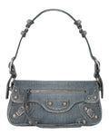 Balenciaga Womens Small Le Cagole Sling Shoulder Bag In Denim