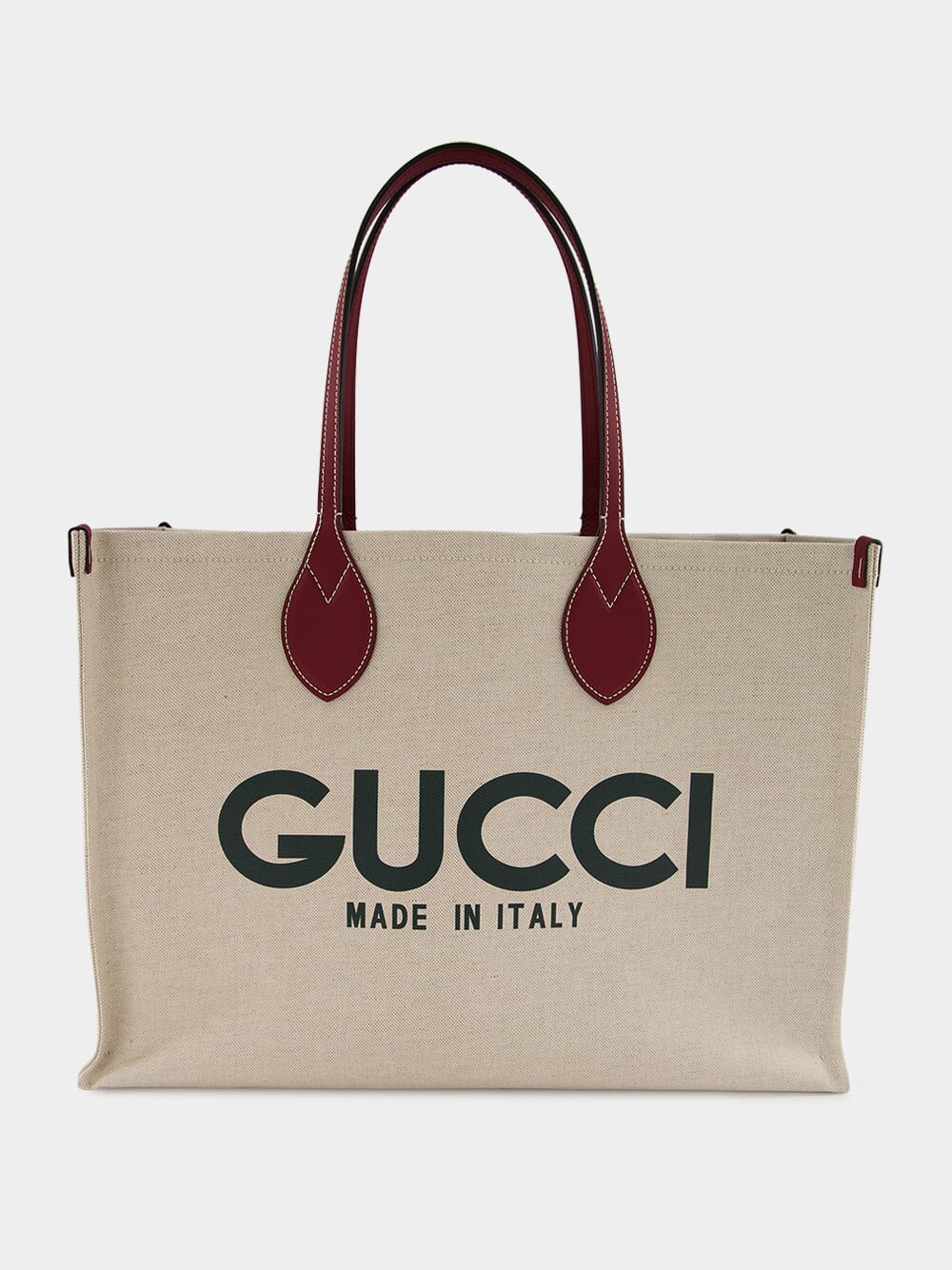 Large Tote Bag with Gucci Print