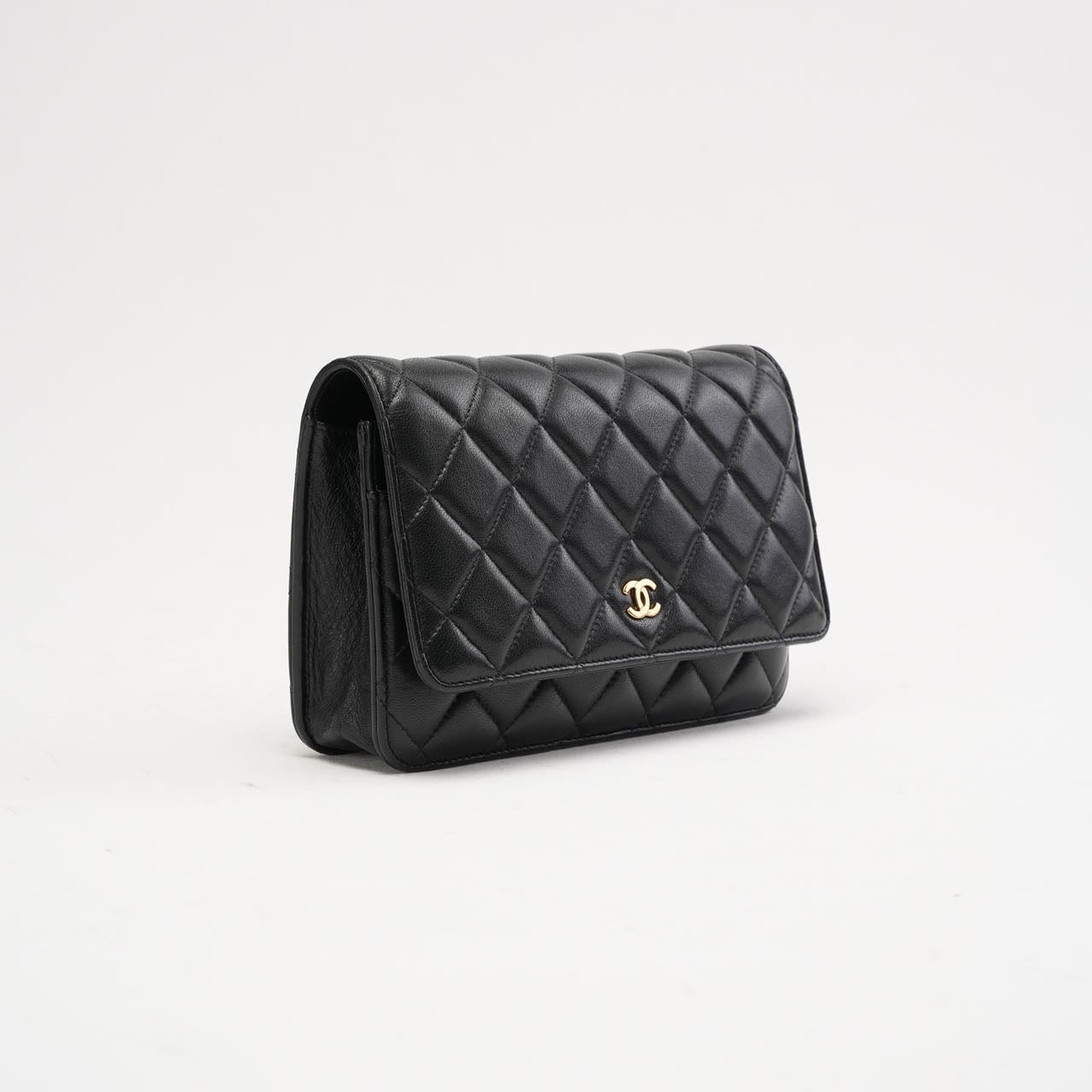 Chanel Black Classic Wallet on Chain (WOC) 2019