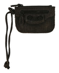 Balenciaga Womens Le Cagole Washed Denim Coin Purse