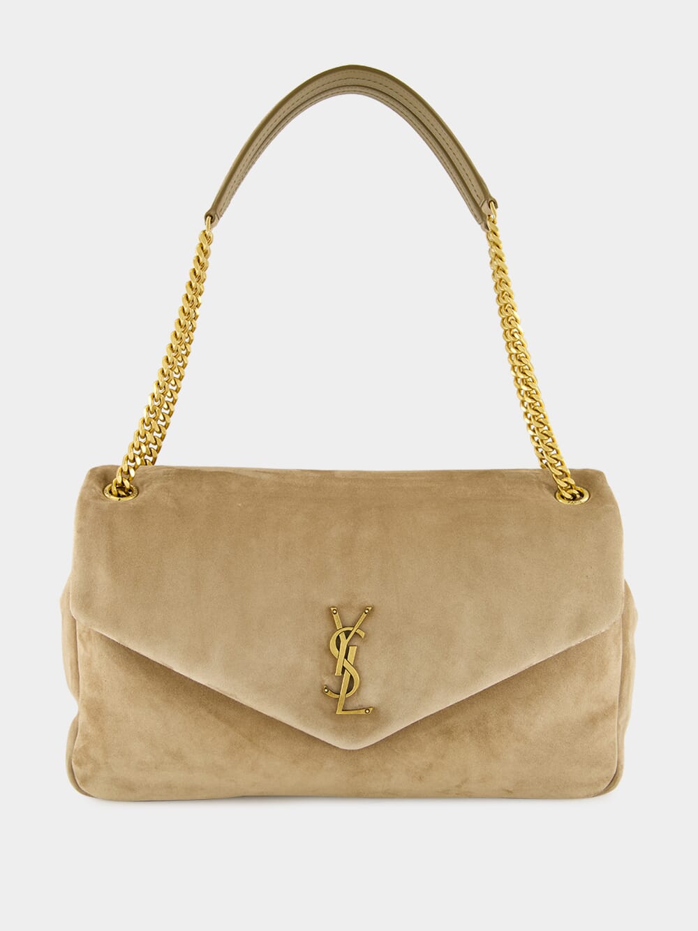 Calypso Large Envelope Bag in Dry Grain Suede