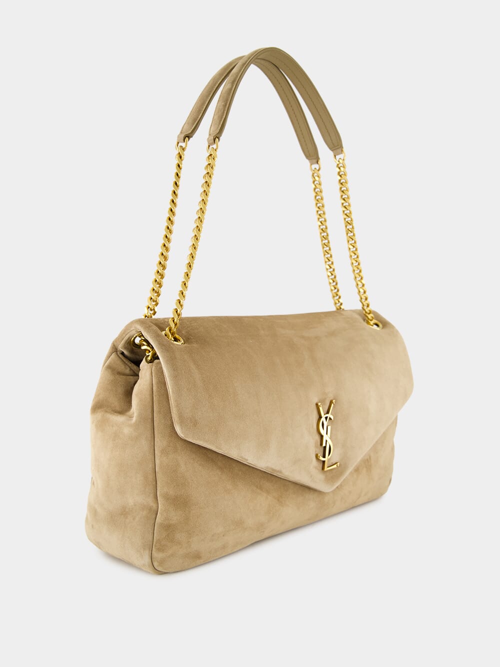 Calypso Large Envelope Bag in Dry Grain Suede