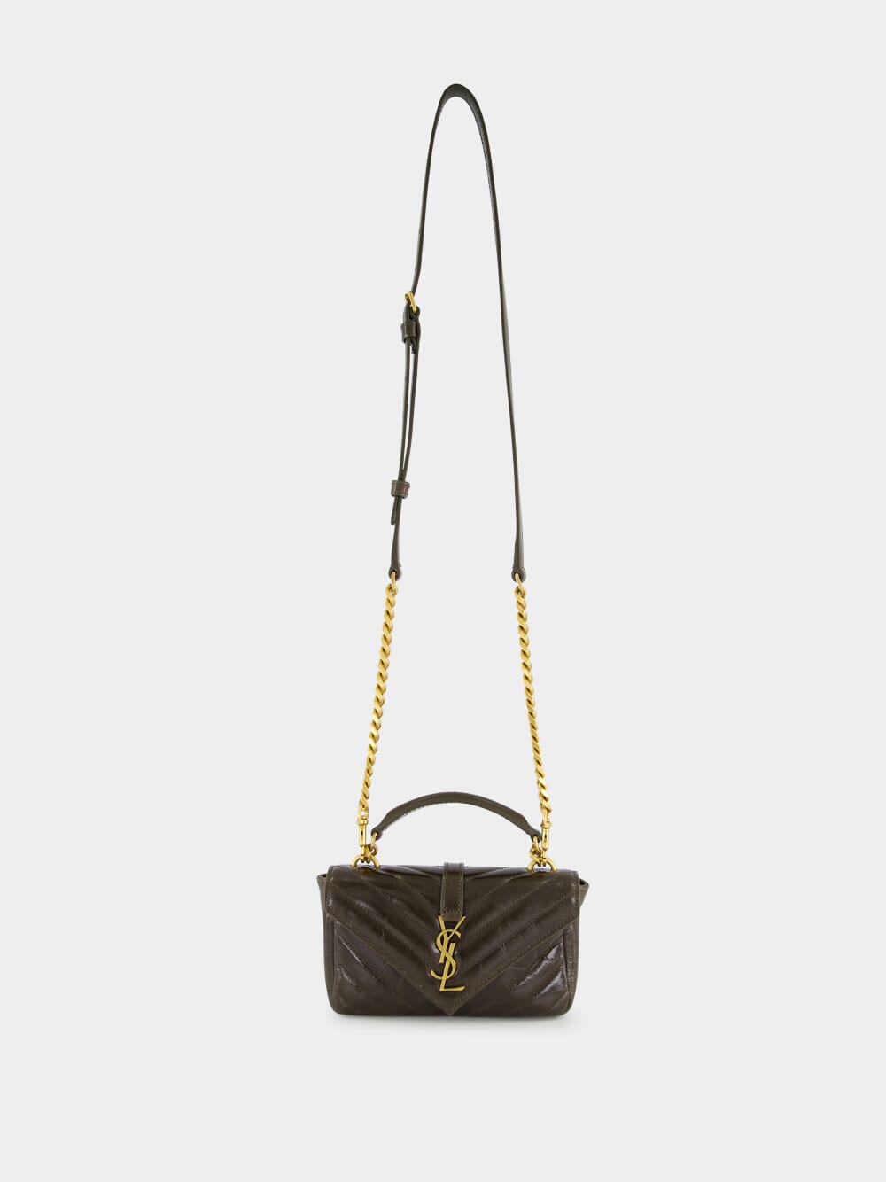 Musk Brown College Mini Chain Bag