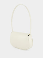 White Mini Voltaire Leather Bag