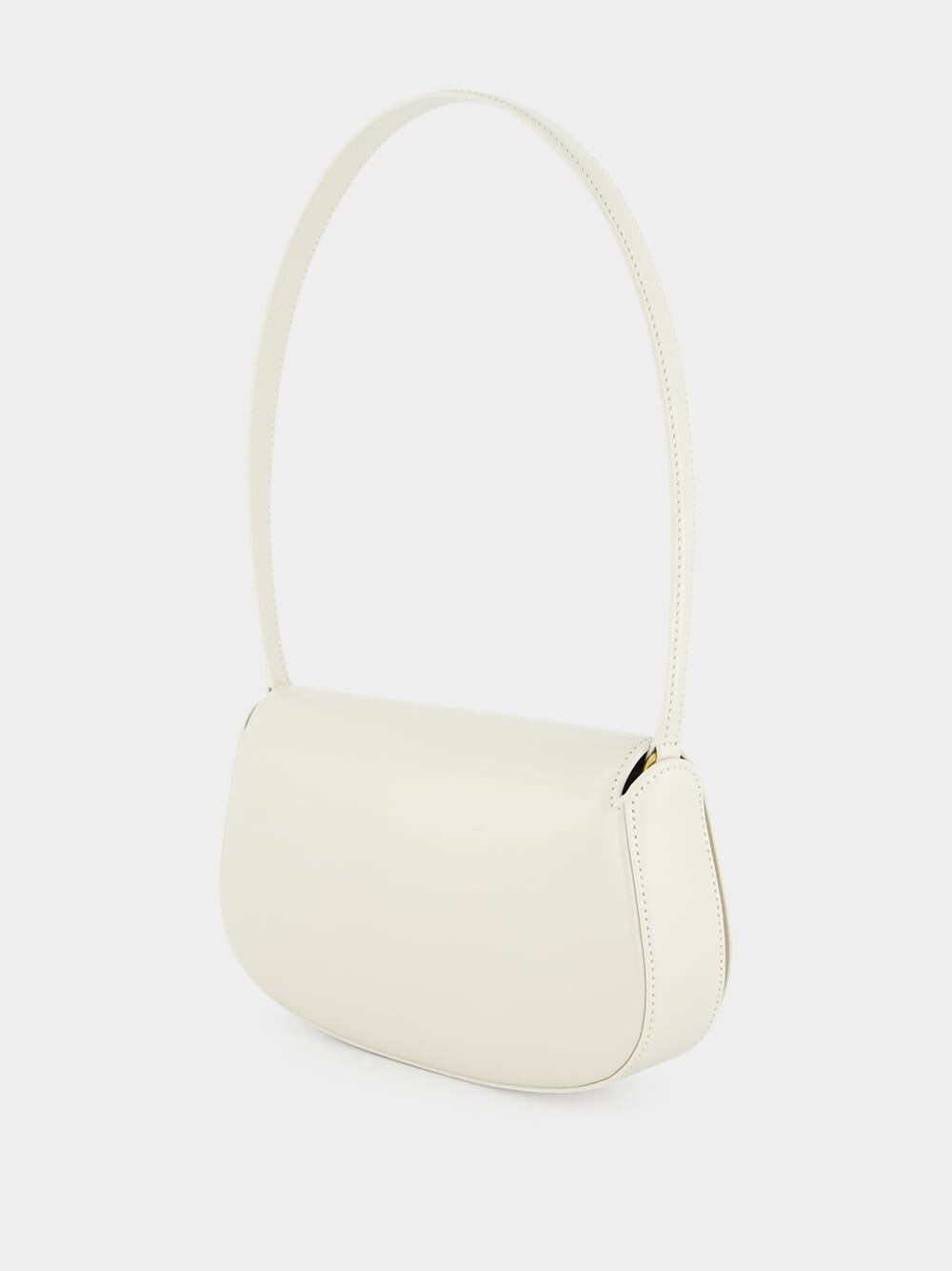 White Mini Voltaire Leather Bag