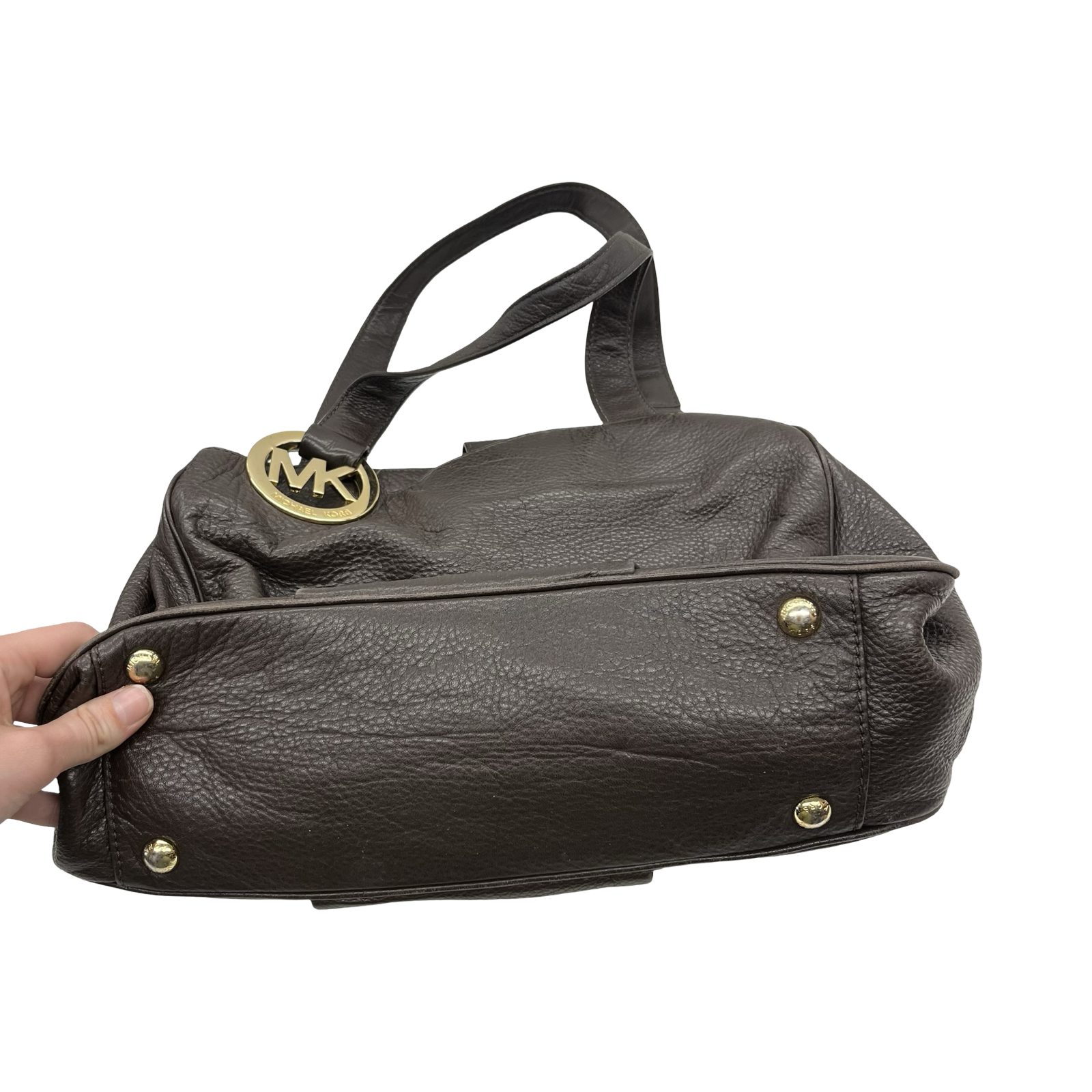 Handbag Designer By Michael Kors In Brown, Size:Large