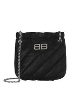 Balenciaga Womens Xs Quilted Crush Tote Bag