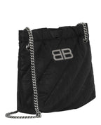 Balenciaga Womens Xs Quilted Crush Tote Bag
