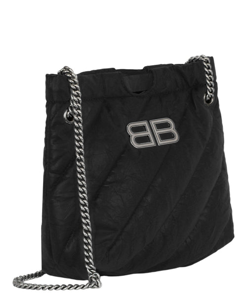 Balenciaga Womens Xs Quilted Crush Tote Bag