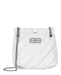 Balenciaga Womens Xs Quilted Crush Tote Bag