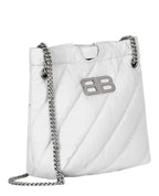 Balenciaga Womens Xs Quilted Crush Tote Bag