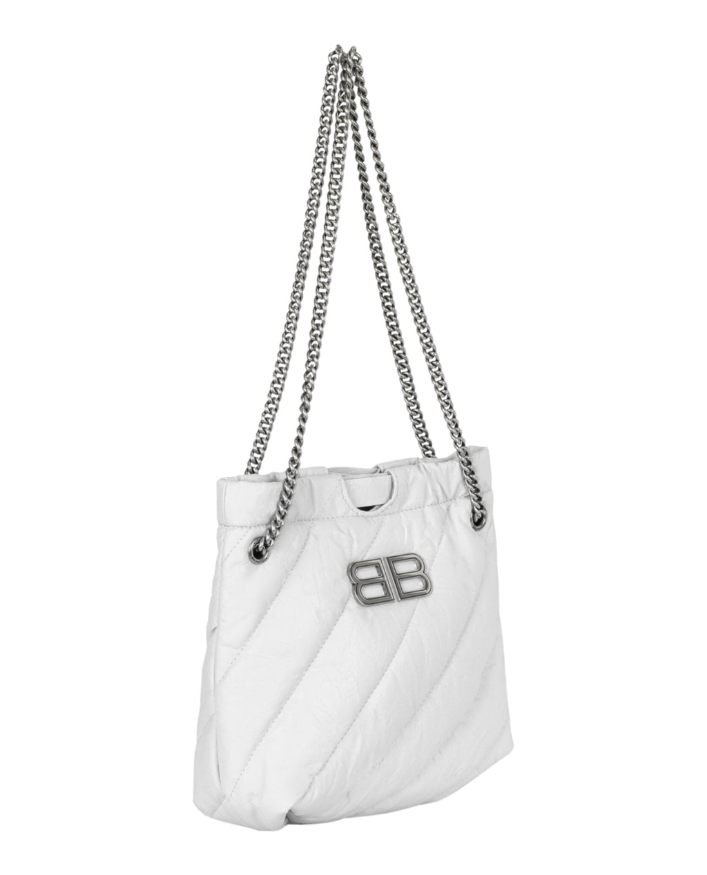 Balenciaga Womens Xs Quilted Crush Tote Bag