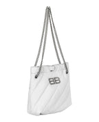 Balenciaga Womens Xs Quilted Crush Tote Bag