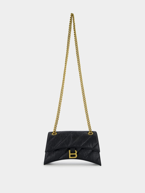 Black Crush Quilted Small Shoulder Bag