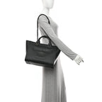 Caviar Small Studded Deauville Tote Black