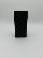Wallet Luxury Designer By Louis Vuitton In Black & Grey, Size:Large