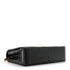 Lambskin Quilted Medium Single Flap Black
