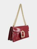 Rosso Ancora Dionysus Medium Patent Leather Shoulder Bag
