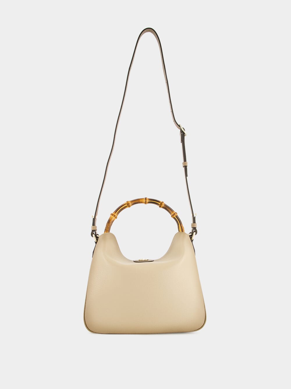 Diana Medium Shoulder Bag in Gradient Oatmeal Leather
