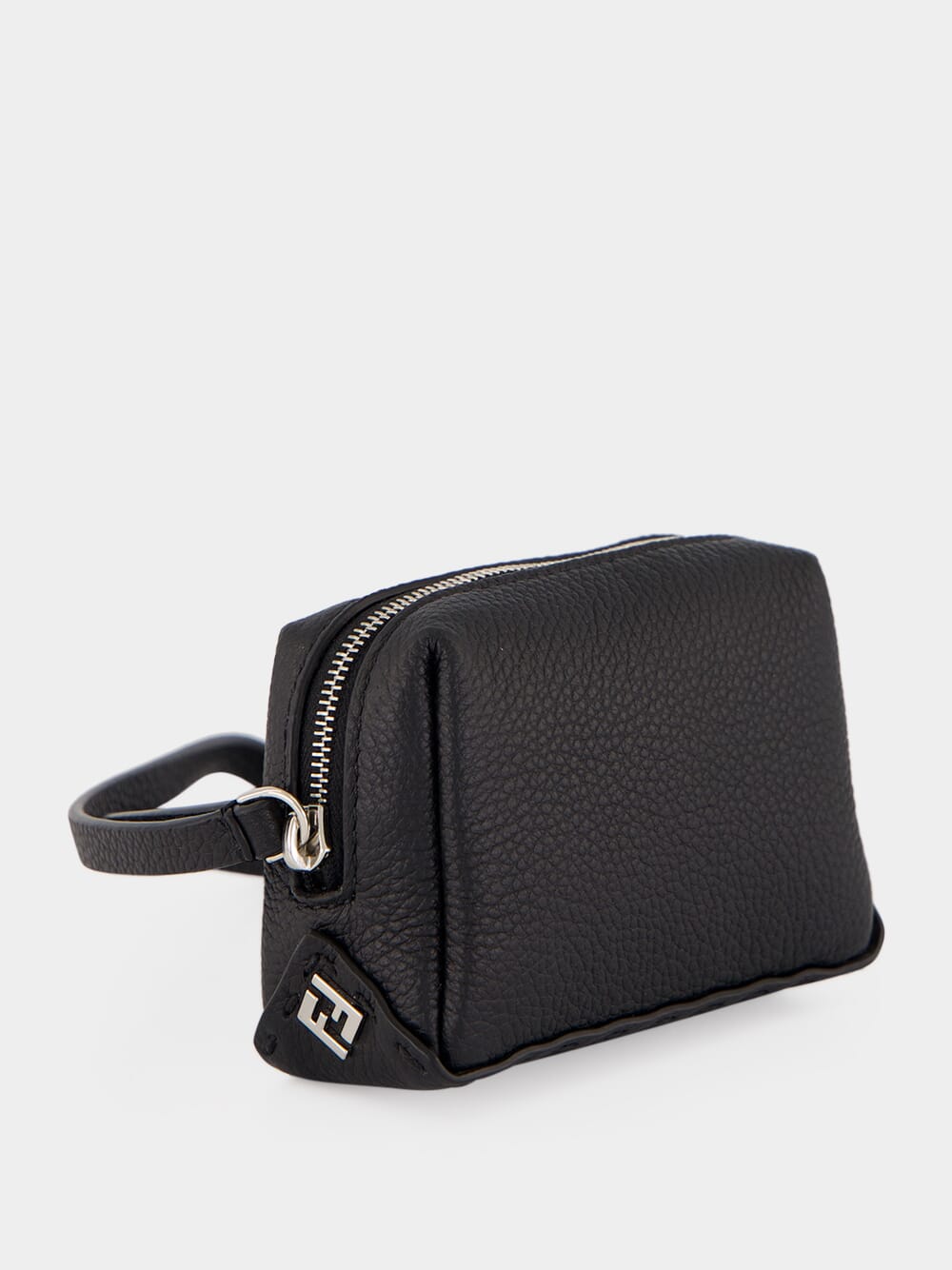 Black Lui Nano Leather Mini Pouch