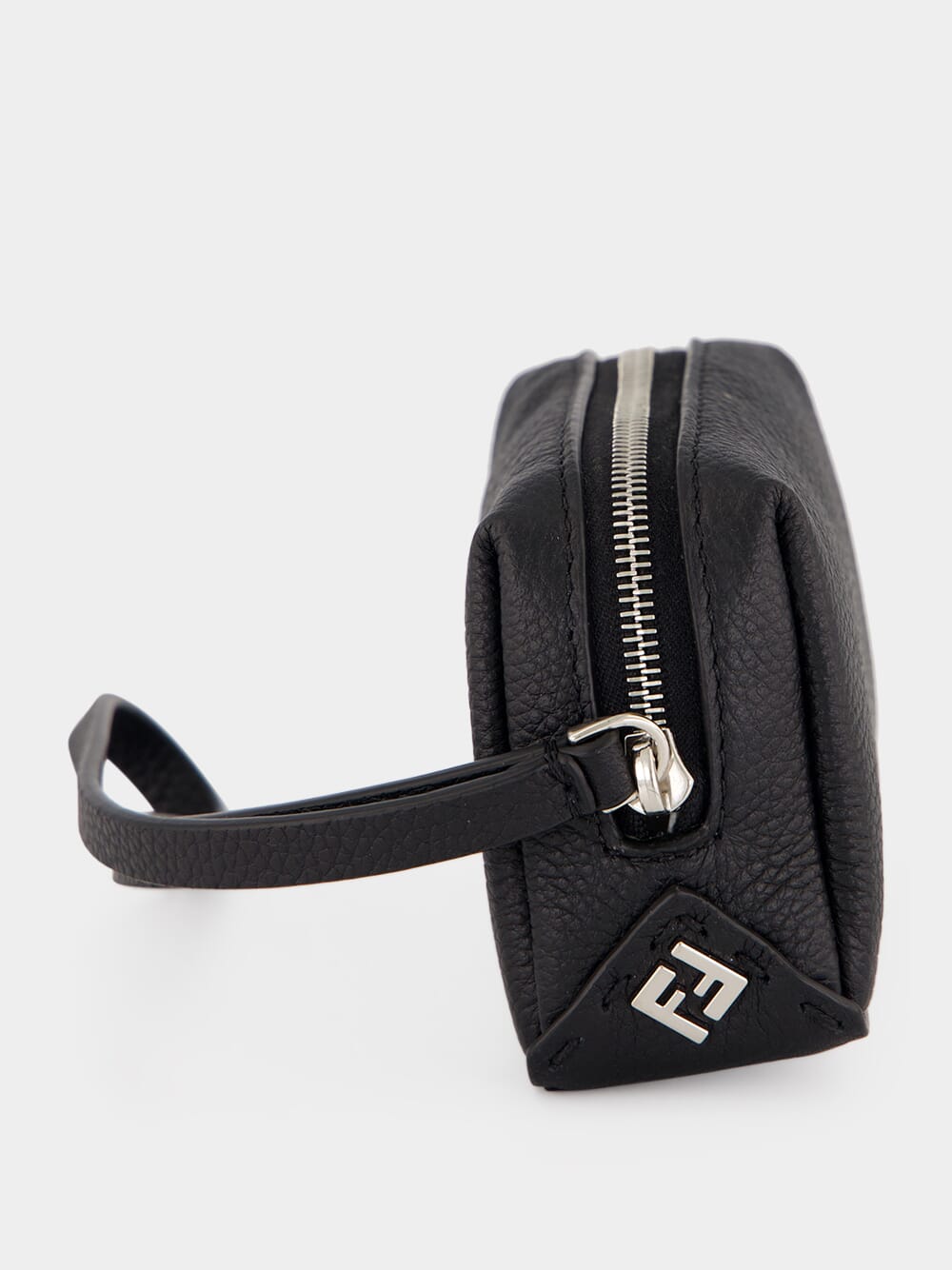 Black Lui Nano Leather Mini Pouch