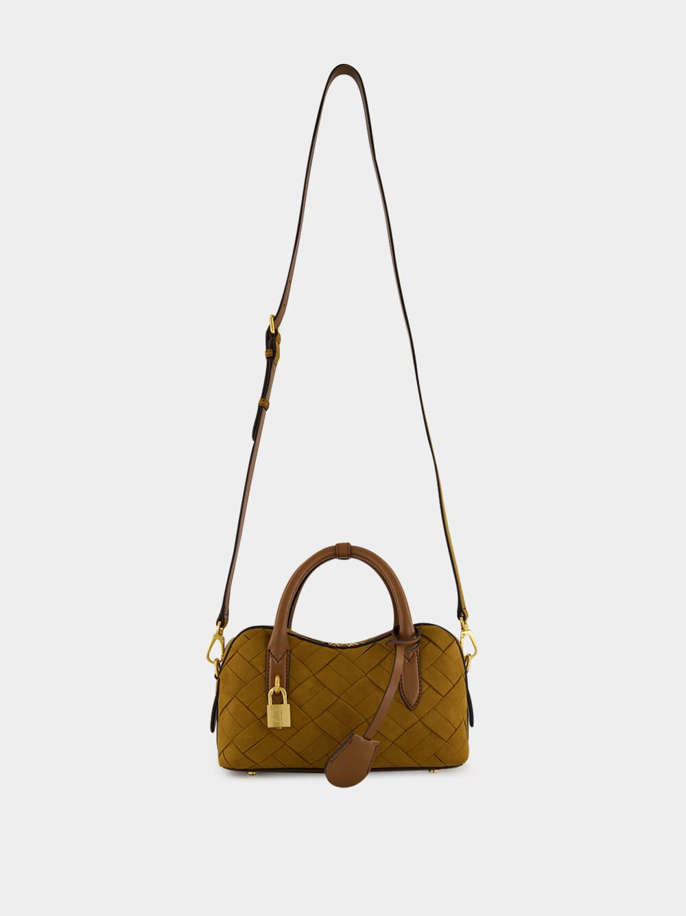 Brandy Ryder Woven Suede-Effect Bag