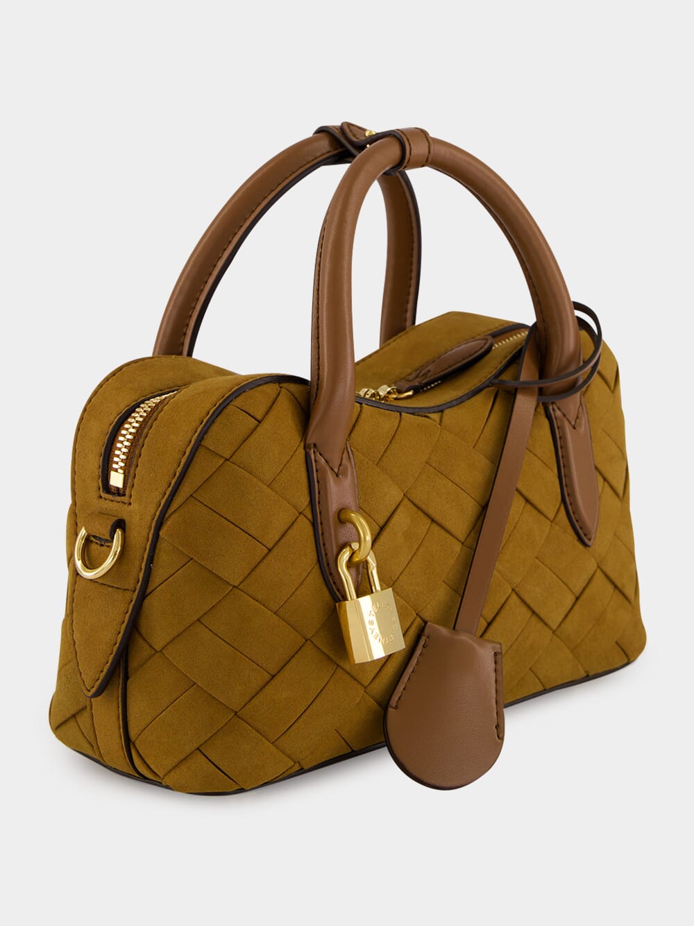 Brandy Ryder Woven Suede-Effect Bag