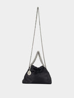Black Falabella Drawstring Crossbody Bag