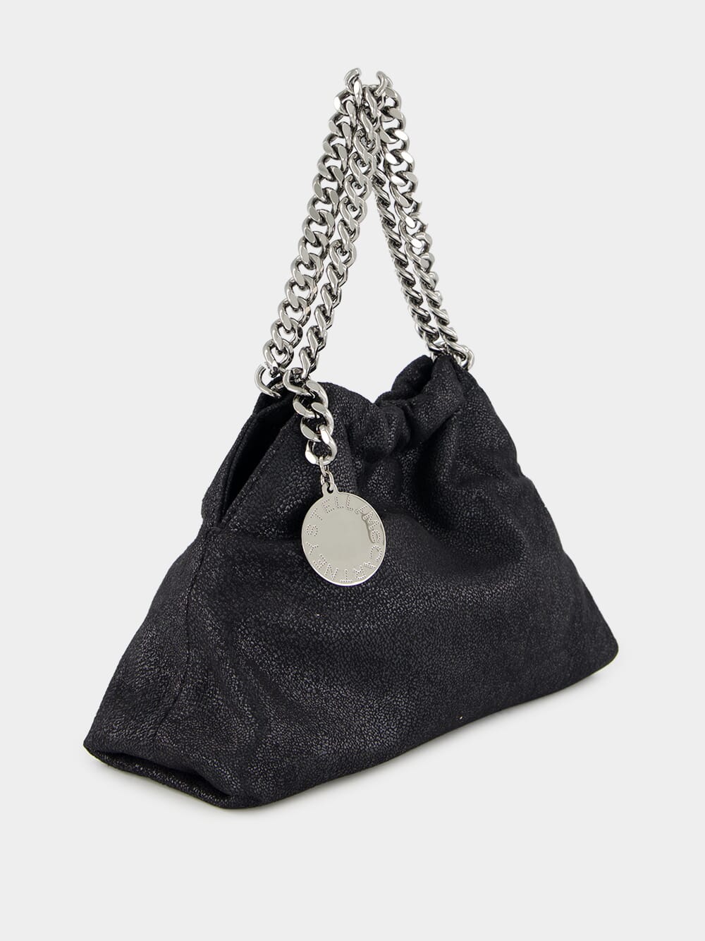 Black Falabella Drawstring Crossbody Bag