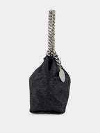 Black Falabella Drawstring Crossbody Bag