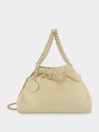 Pearl Falabella Drawstring Mini Handbag