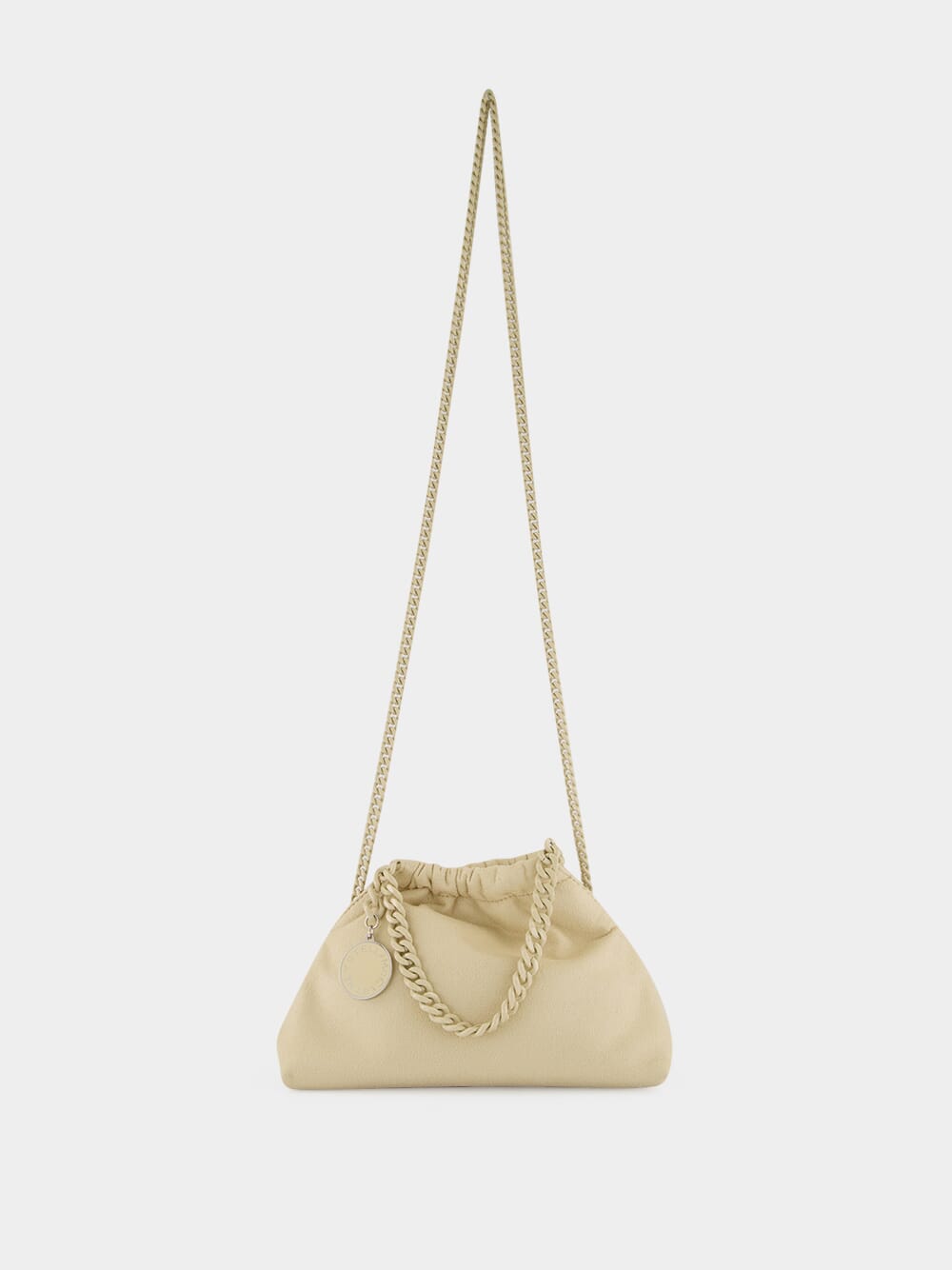 Pearl Falabella Drawstring Mini Handbag