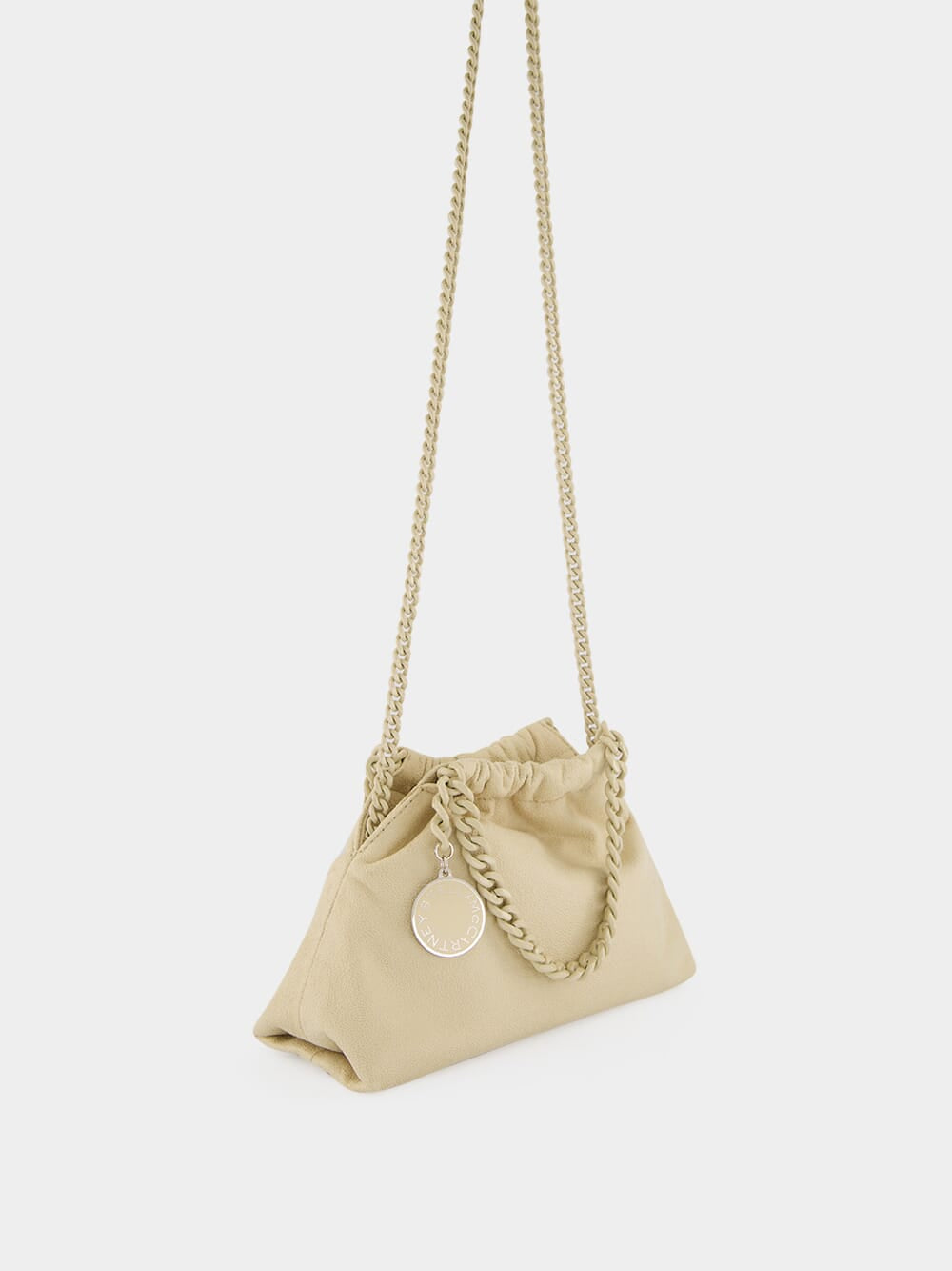 Pearl Falabella Drawstring Mini Handbag