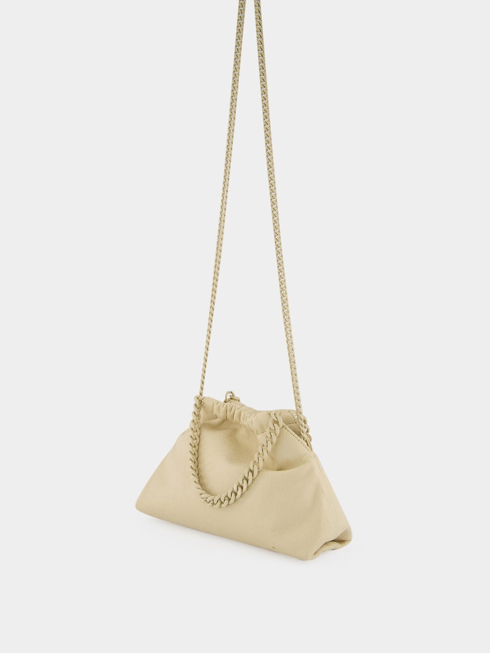 Pearl Falabella Drawstring Mini Handbag