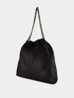 Black Falabella Drawstring Bag