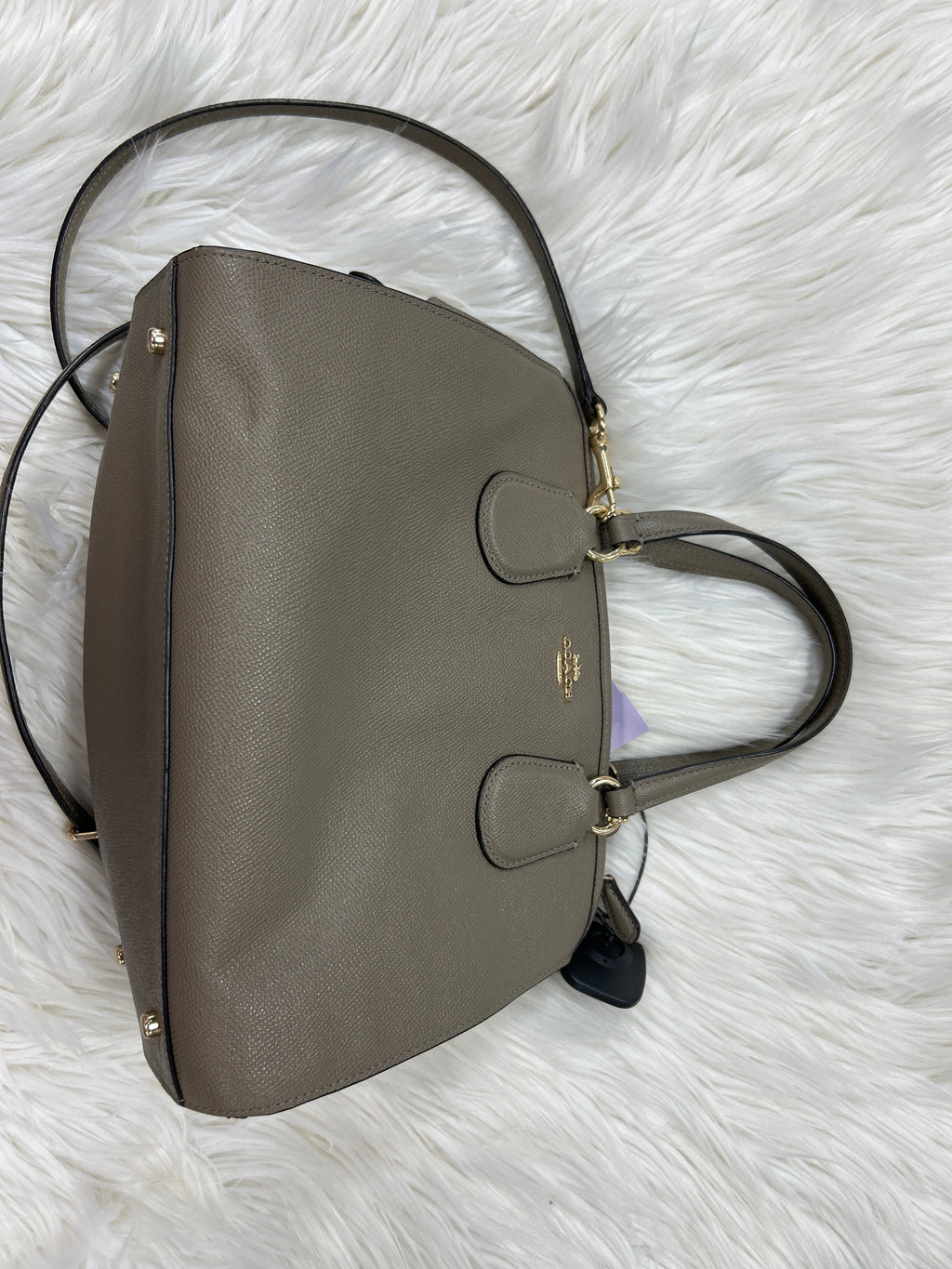 Handbag By Coach In Taupe, Size:Large