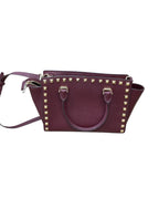 Handbag Designer By Michael Kors In Maroon, Size:Medium