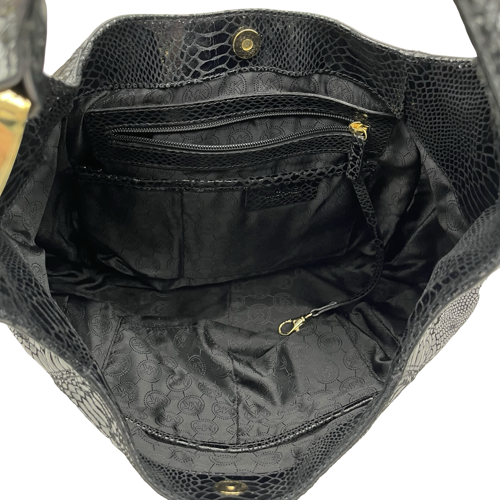 Handbag Designer By Michael Kors In Black, Size:Medium