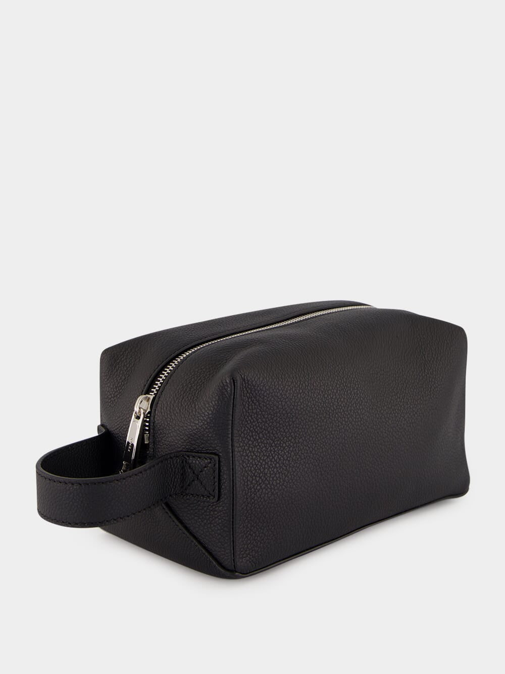Black Leather Toiletry Case