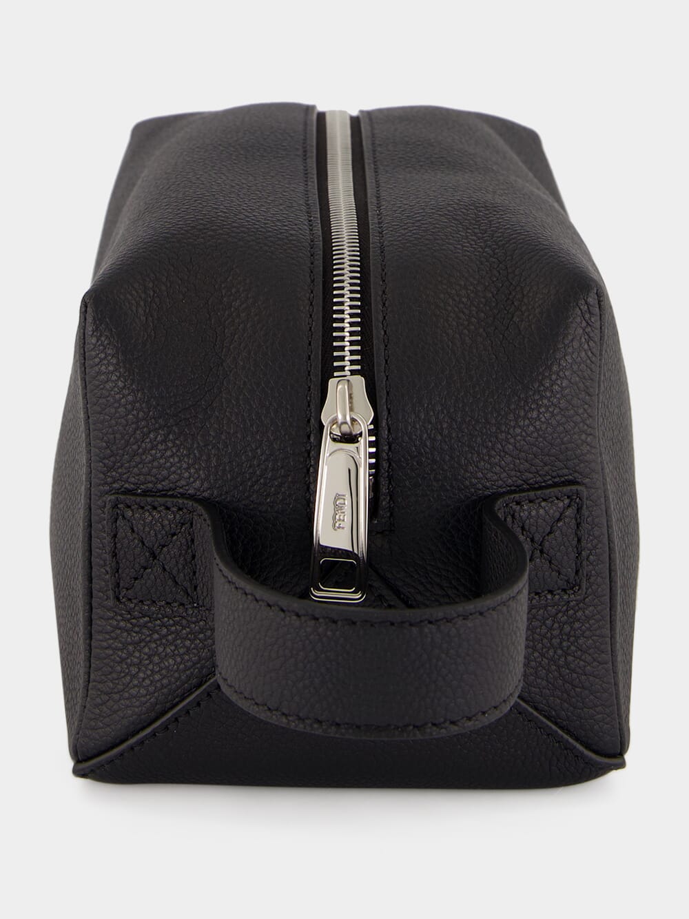 Black Leather Toiletry Case