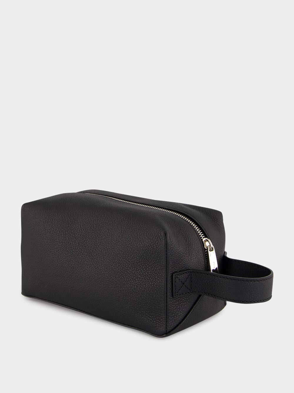 Black Leather Toiletry Case