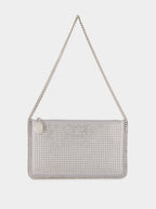 Silver Crystal Falabella Shoulder Bag