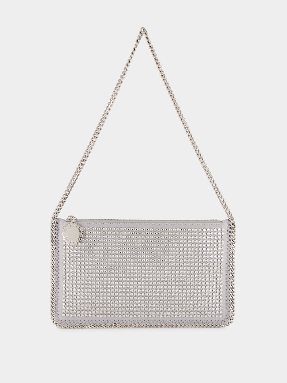 Silver Crystal Falabella Shoulder Bag
