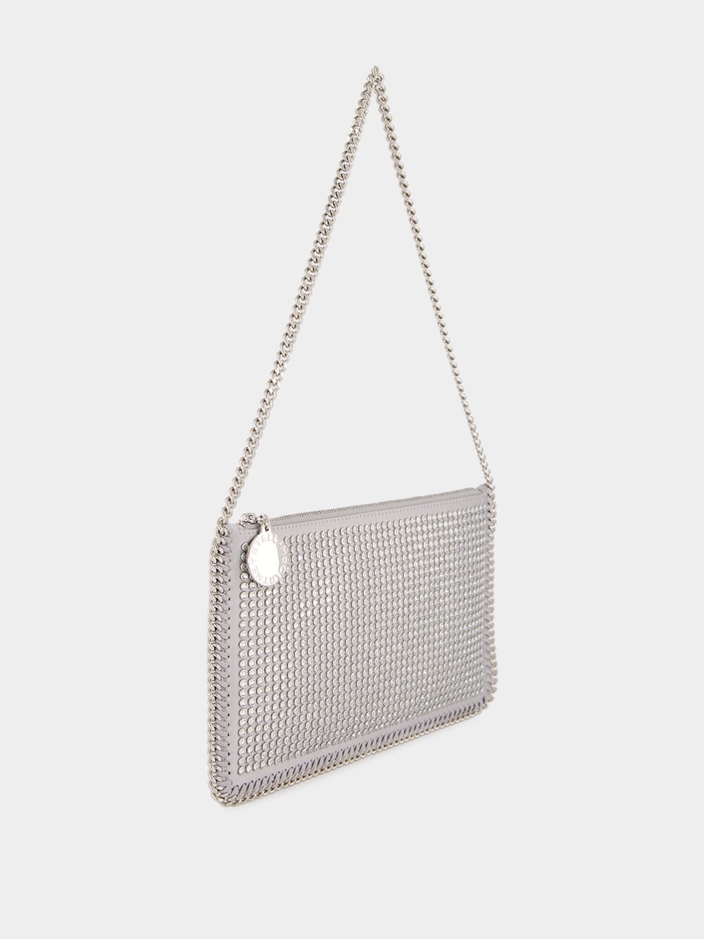 Silver Crystal Falabella Shoulder Bag